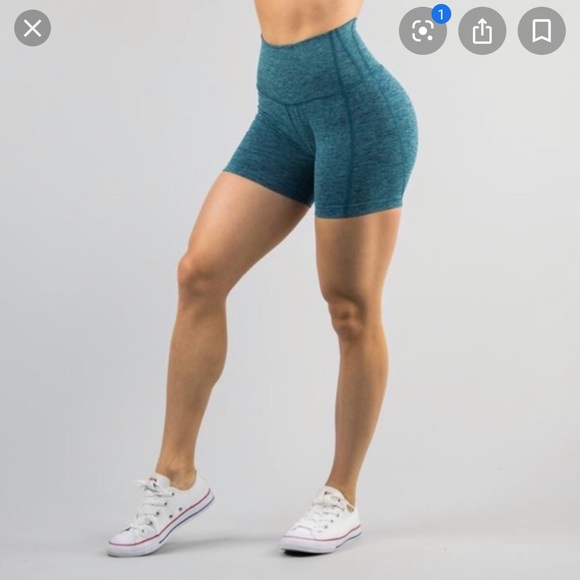 Alphalete Pants - Alphalete Revival Shorts - Dress Blue